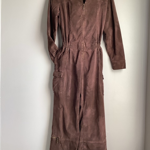 Brown Corduroy Overalls by FUBU - Picture 6 of 8